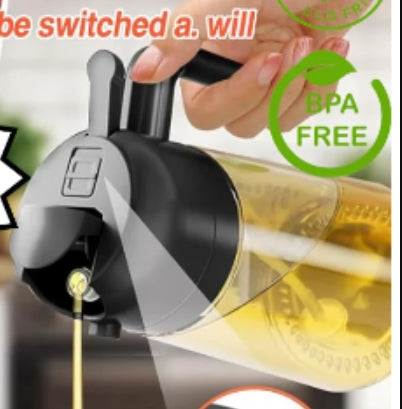 GlassEase™ Two-in-One Oil Dispenser and Sprayer (One Piece)