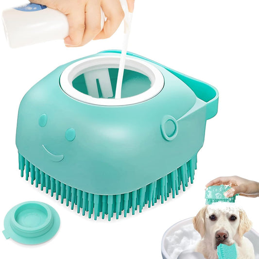 Generic Pet Dog Bath Brush Gentle Soap Dispenser