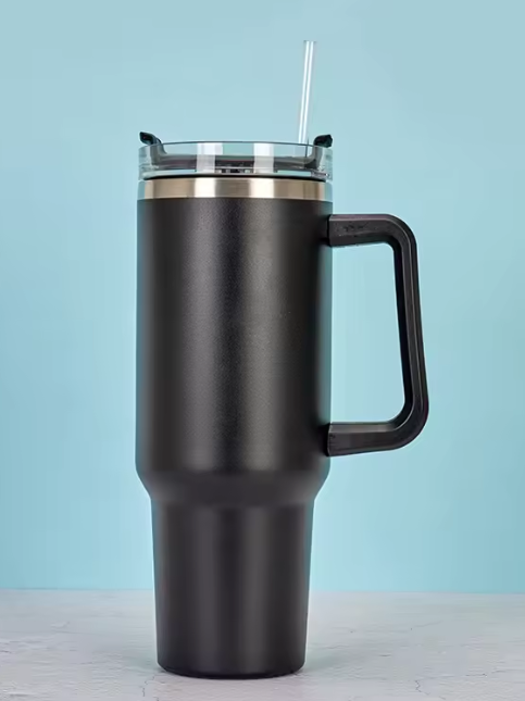 42oz Stainless Steel Insulation Thermal Tumbler Lid Handle Straw Travel Mug Cups for Beer Coffee Boiling Applicable